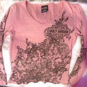 Harley Davidson Pink Long Sleeve